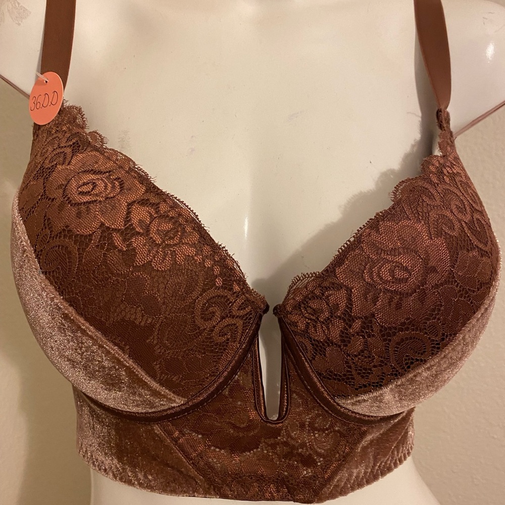 Velvet Dark Tan Bralette/Bra NWT